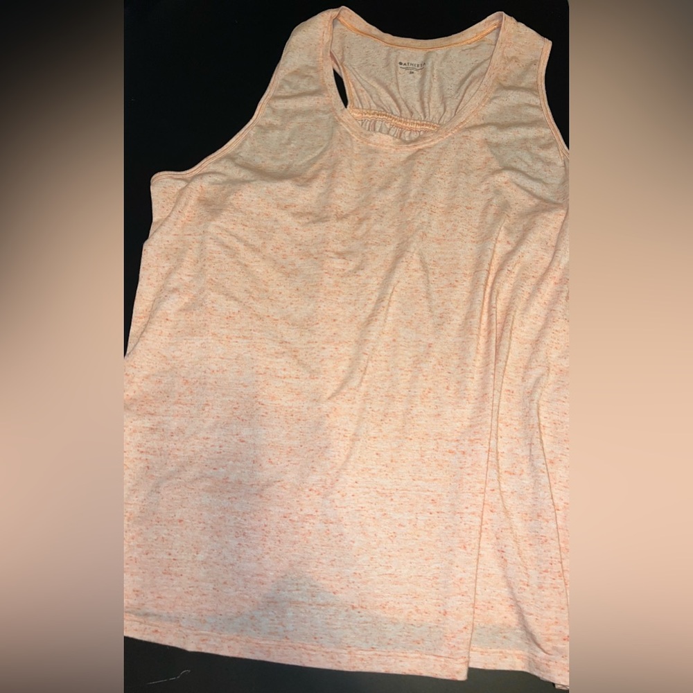 Athleta Heather Orange Racerback Tank Plus Size 3XL EUC